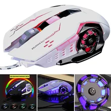 V5 проводной светодиодный с подсветкой 4000 dpi оптическая USB эргономичная ПК ноутбук игровая мышь GDeals