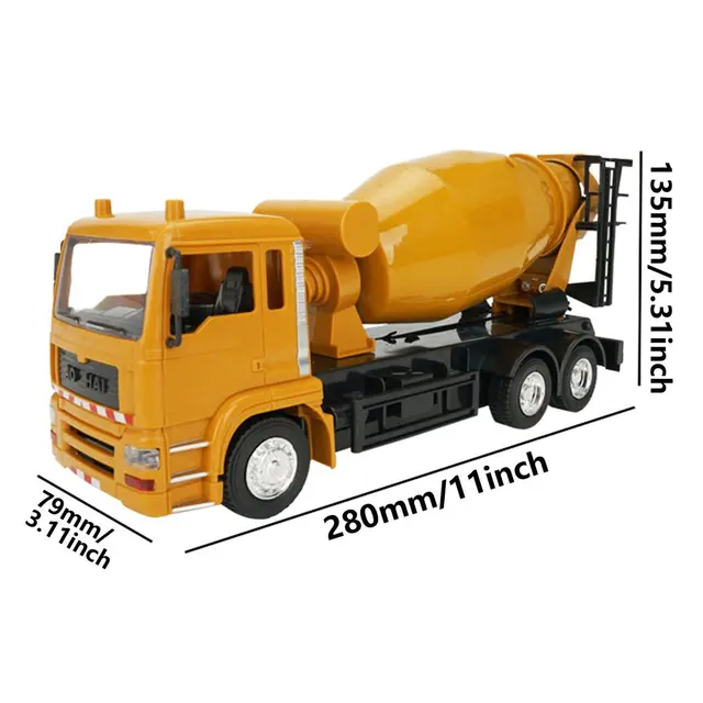 RC Truck RC Excavator 2.4G Radio Controlled Car Caterpillar Tractor Model Engineering Car Digging Soil Sound Toys For Boys 6