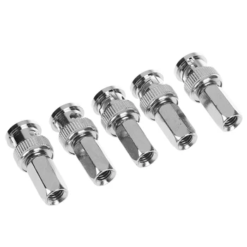 

5 x Twist On BNC Male RF Coax Connector for CCTV RG59 Cable Security Camera