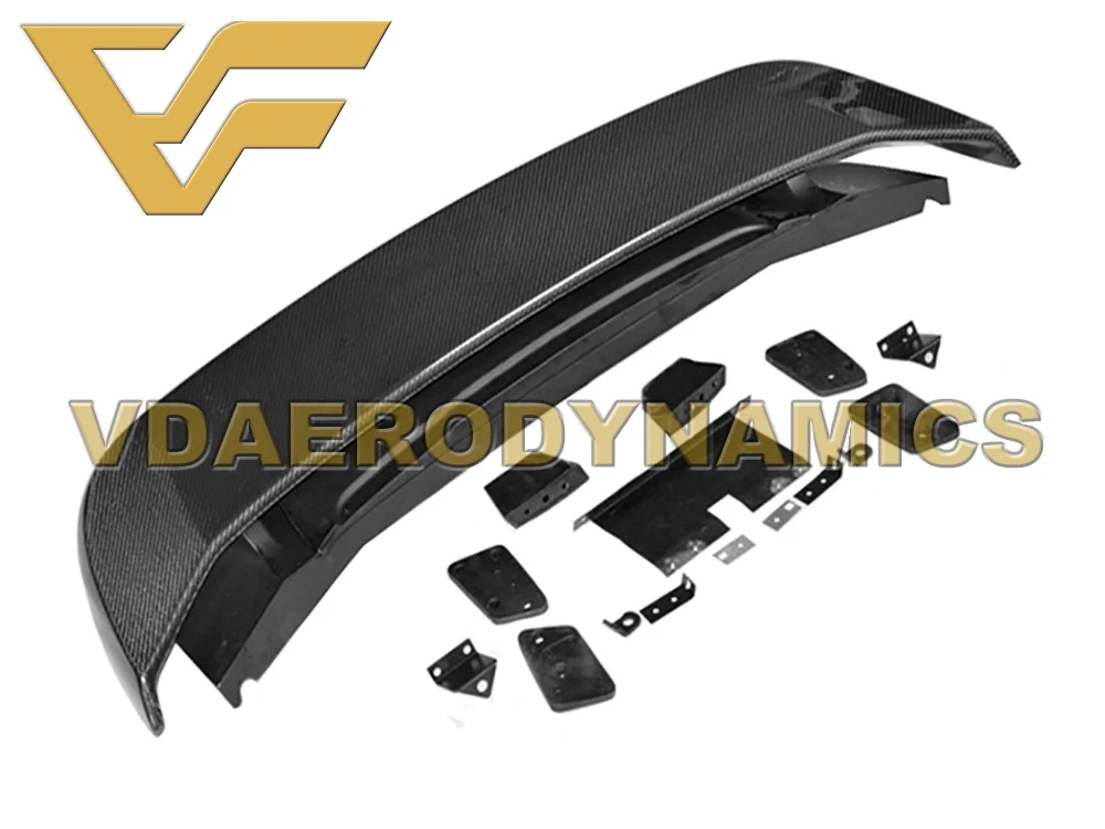 Подходит для 11-14 991 991,1 Porsche 911 Carrera S 4 4S GTS VAD-TR пластик, армированный волокном, углеродное волокно спойлер на задний багажник, крыло с GT3 база - Цвет: Half Carbon