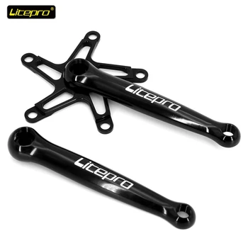 

Litepro Folding Bike Crankset Ultralight Crank for Brompton 170mm Square Hole Crankset mtb bmx Parts Bicycle Chainring Crank