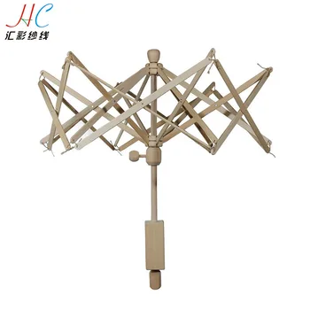 

online sale wooden hand wool swift, wood yarn umbrella, hank holders used at home office