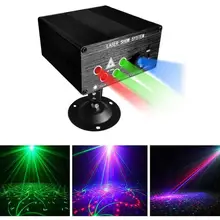 Диско лазерный проектор свет музыка светодиодный DJ портативный сценический светильник семейные вечерние RGB цветные авто звуковые активные лампы 120 моделей