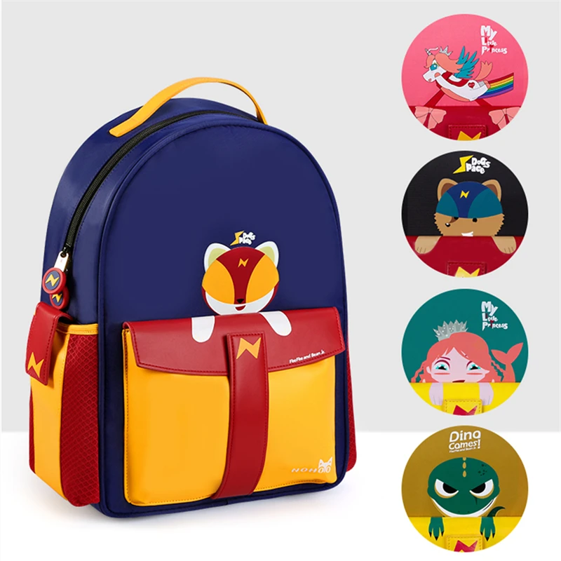 

Nohoo new bag large capacity waterproof polyester PU protection spine mochila sac a dos enfant 7-12 year old Children's backpack