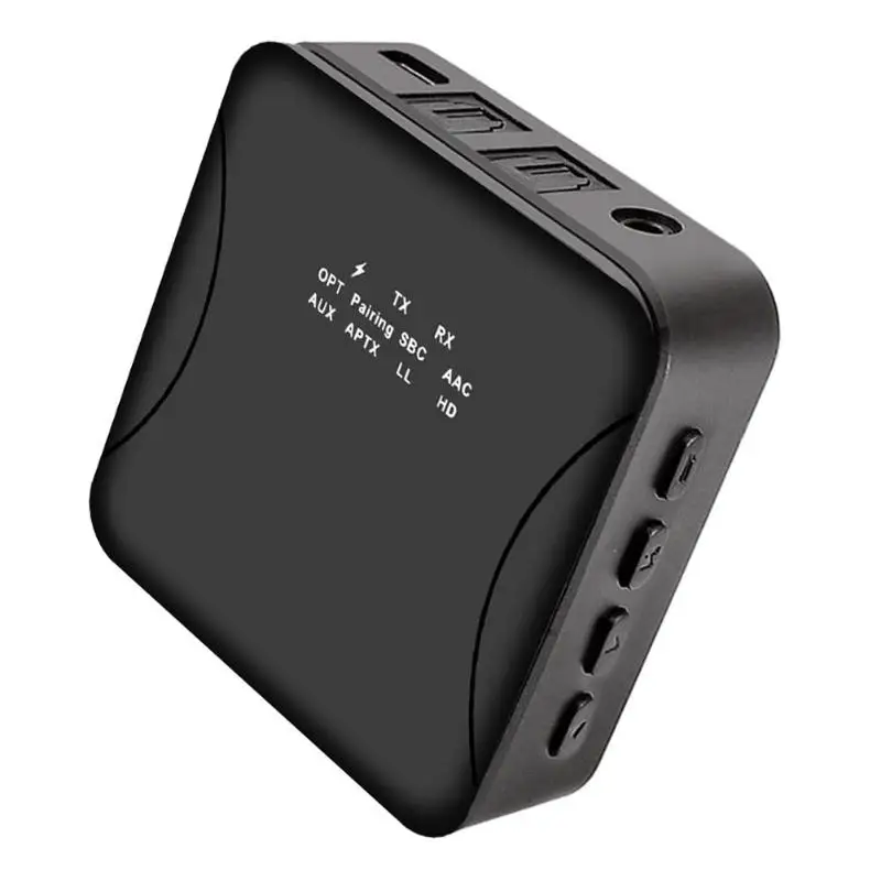 Беспроводной Bluetooth 5,0 передатчик приемник Аудио Адаптер портативный практичный CSR 8675 600 мАч, автомобильное Aptx оптический AUX 3,5 мм
