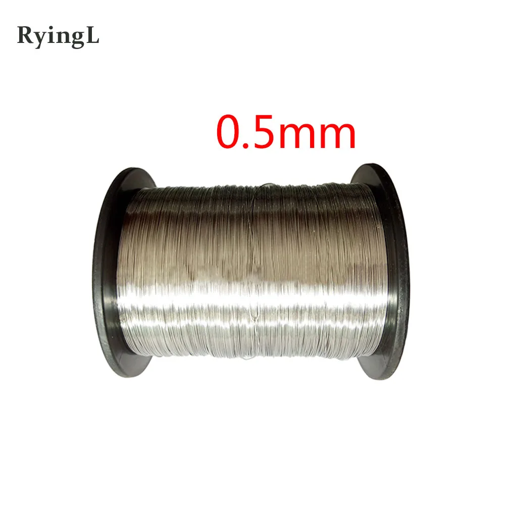 

0.5mm hard condition Bright Smooth Surface 100 meters SS304 Stainless Steel Wire Spools 24th wire