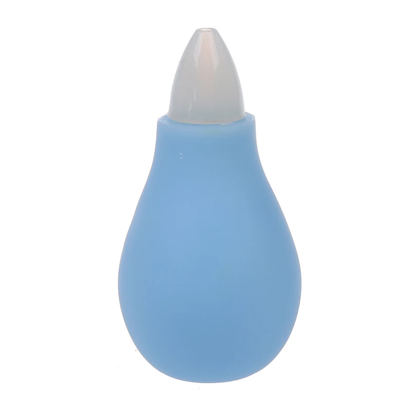 

NEW BLUE BABY NASAL ASPIRATOR NOSE TIP MUCUS CLEANER CLEARER BULB.