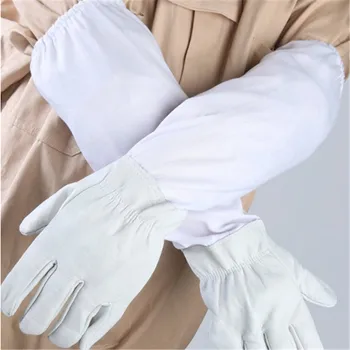 

Hot 1Pair Protective Beekeeping Gloves Goatskin Bee Keeping Vented Long Sleeves Beekeeping Tools The Beekeeper Prevent Tools