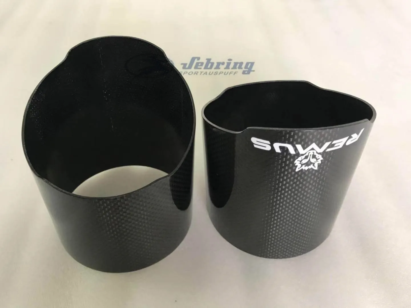 Carbon fiber REMUS wolf stainless steel universal car exhaust pipe muffler auto parts modified nozzle cover exhaust pipe cover