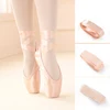 Professional Ballet Pointe Shoes With Genuine Leather Sole Women Satin Ballet Shoes With Ribbons For Professional Ballerina 5