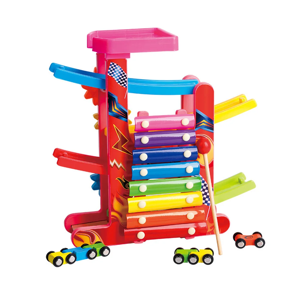 Ideal  DIY Kids Puzzle Toy Wooden Colorful Three-in-one Musical Instrument Toys Hand-eye Interaction Child