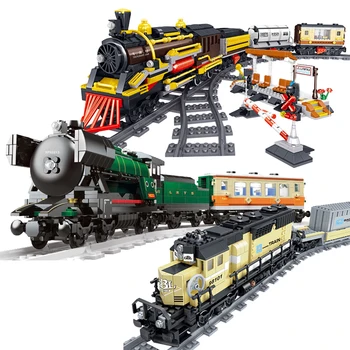 

New Technic Series Emerald Night Train Model Kit Building Block DIY Bricks Toys For Children Gifts