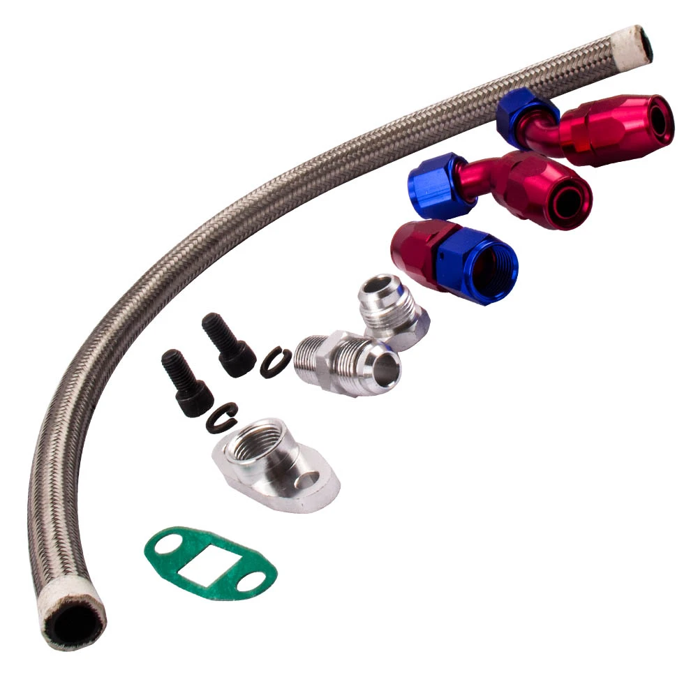 GT45 T4 VBAND 1.05 A/R 92MM 600+HPS Boost Turbo Charger w/ Oil Return