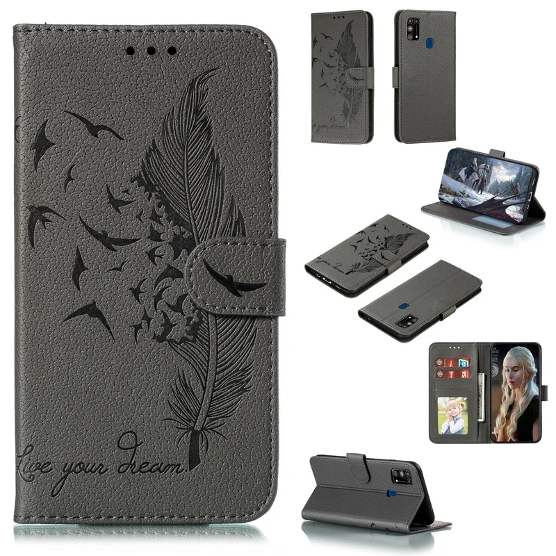 

Cover for Samsung Galaxy Note9 N960 Luxury Wallet for Samsung NOTE10 Case Feather phone for Galaxy NOTE 10 Pro flip Cases Cover