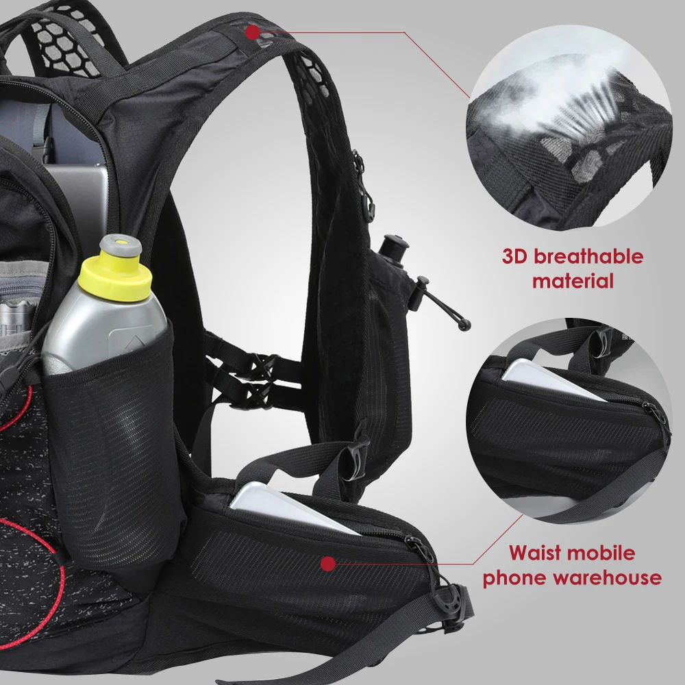 12л Водонепроницаемая велосипедная сумка MTB велосипедный Рюкзак дышащий альпинистский походный велосипедный гидратационный рюкзак