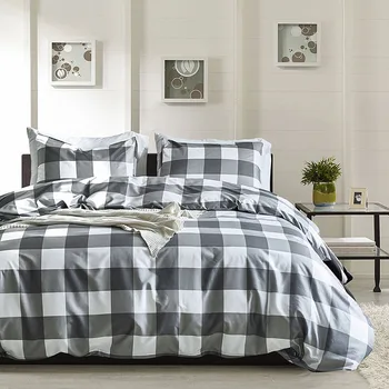 

Bedding Sets Geometric Double Sided Bed Linings Concise Style Quilt Cover Pillowcase Cover Bed Set 2-3pcs King Queen Size