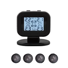 Система контроля давления в автомобильных шинах TPMS цифровой дисплей usb зарядка регулируемый экран F-Best