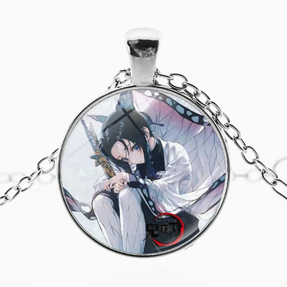 Anime Demon Slayer: Kimetsu No Yaiba Necklace Anime Figure Tanjiro Kamado Nezuko Kamado Pendant Necklace Jewelry