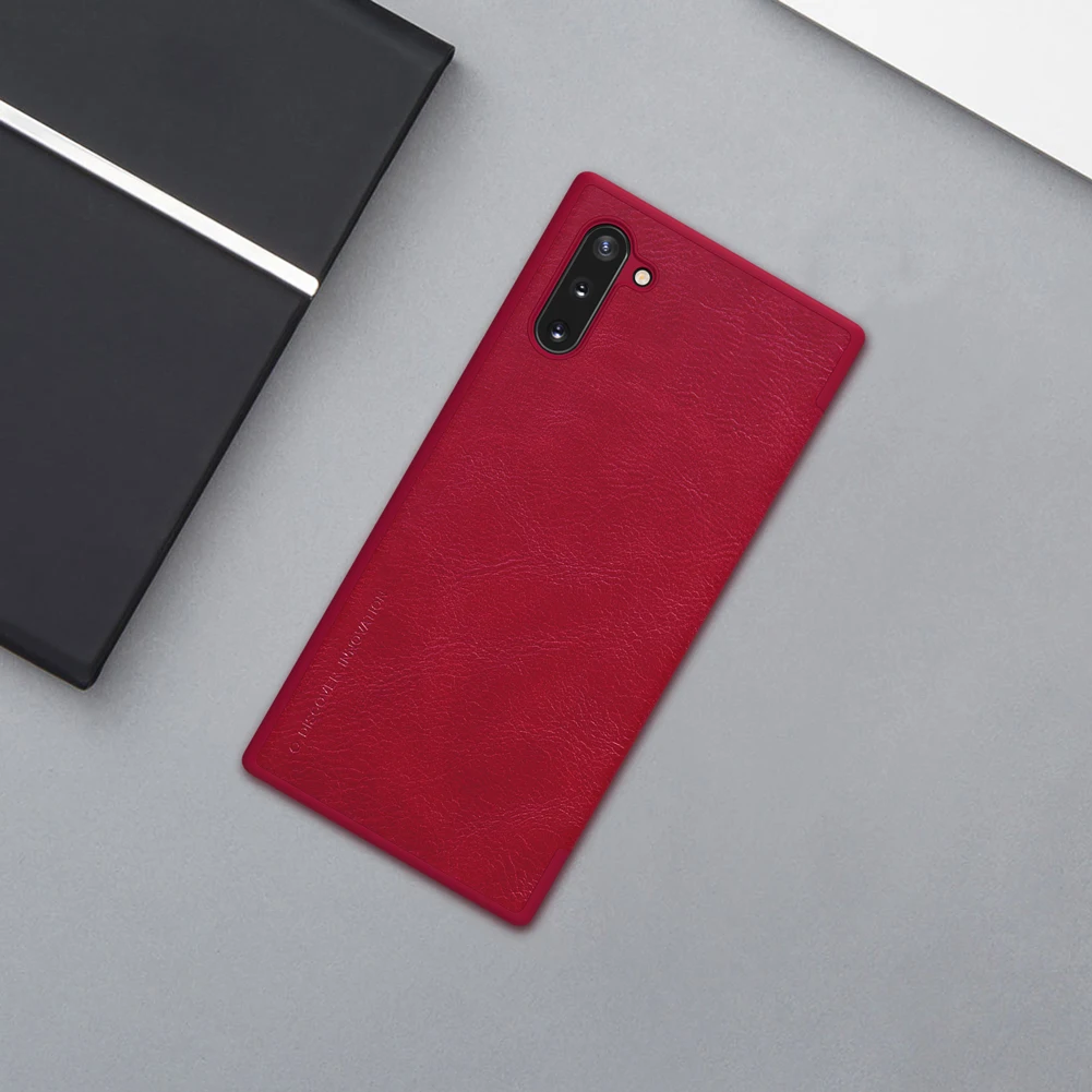 Caes Для samsung Galaxy Note 10 Pro Plus Nillkin Qin серии Чехлы для Xiaomi samsung Galaxy Note 10 Чехол