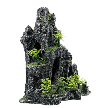 

Rockery Vegetation Aquarium Fish Tank Landscaping Decoration Vintage Home Resin R7RC