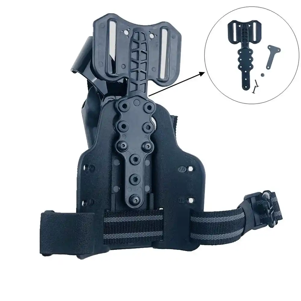 Safariland Single Strap Leg Shroud Hunting DFA Drop Flex Adaptor Black