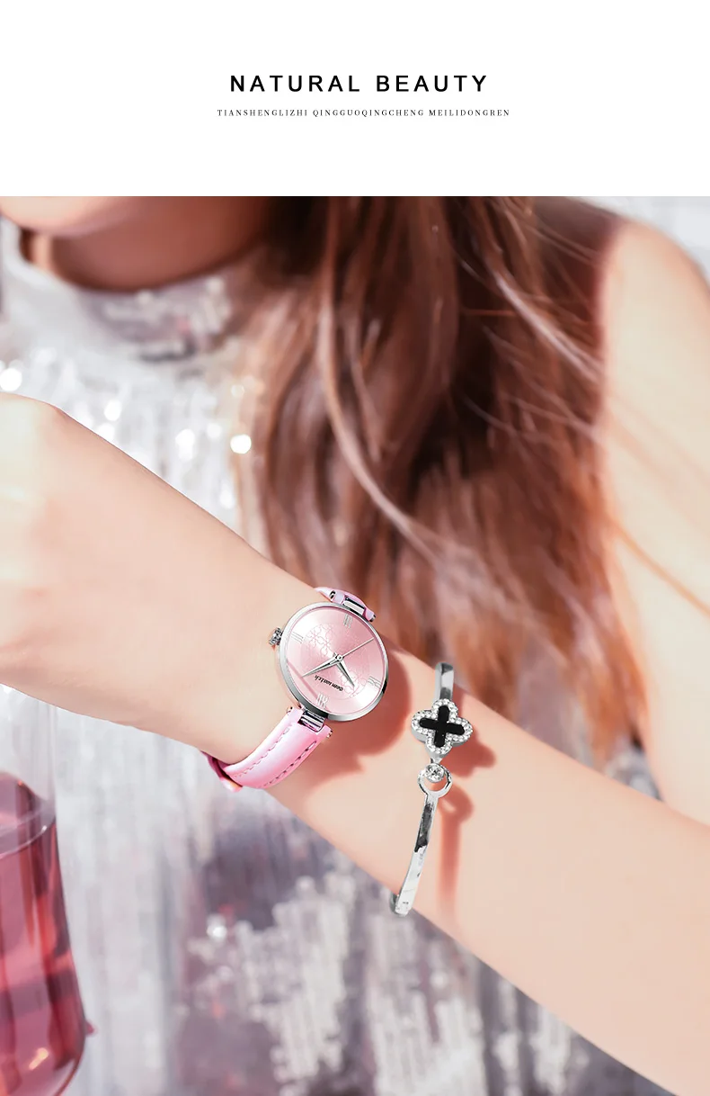 Женские часы брендовые Роскошные модные женские часы кожаные часы Женские кварцевые наручные часы