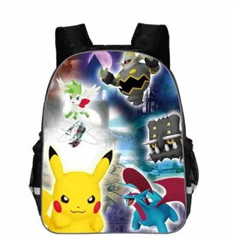 

New Printing 3D Cartoon Pikachu Backpack Kids Pokemon School Bags for Teenager Boys Bagpacks Children Bookbag