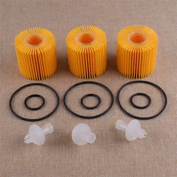 

CITALL 3Pcs Oil Filter Kit Fit for Toyota Avalon Camry RAV4 Sienna Scion Lexus ES350 GS350 04152-31090