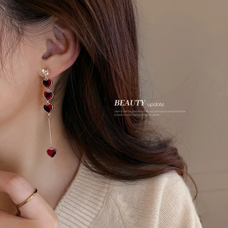 Crystal Trendy Asymmetric Crystal Loving Temperament Long Chain Women Dangle Earrings Fashion Party Gifts dangle earrings crystal earrings
