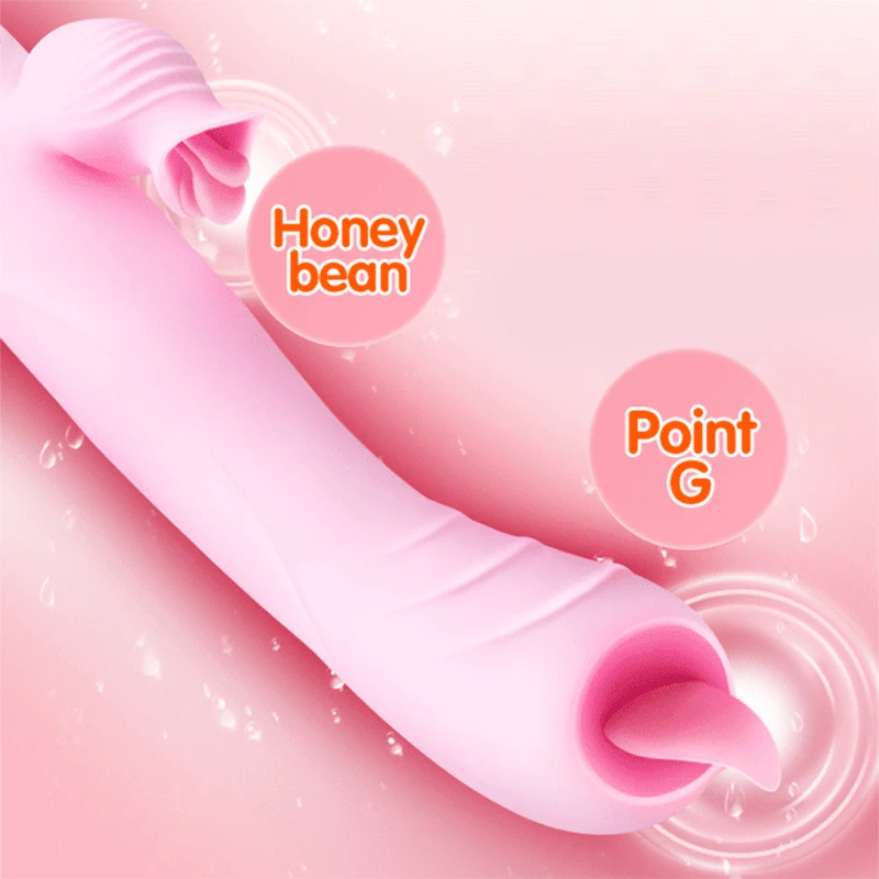 Фаллоимитатор Bodypro с языком фаллоимитатор вибратор для женщин секс лижущая