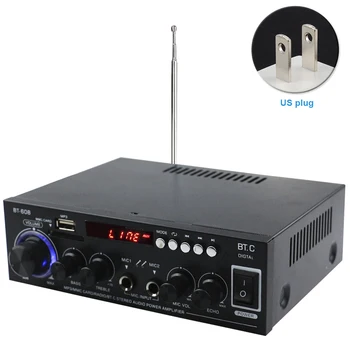 

Portable Remote Control HIFI Music Black Stand Digital Player Low Distortion Iron Audio Amplifier Home USB Flash Disk Bluetooth