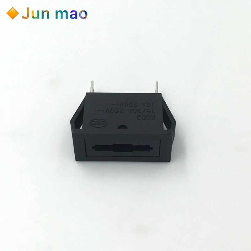 2Pcs/5pcs 15/30A 250v 16A KCD3 2pin Medium Automotive fuse holder Soldering board insurance seat