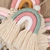 1PC Handmade Rainbow Phone Strap Cotton Pendant Mobile Phone Straps Lanyard Key Ring Mobile Phone Accessories 6