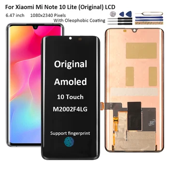 

Original Amoled Display For Xiaomi Mi Note 10 Lite LCD Touch Screen Digitizer Replacement For Xiaomi Mi Note 10 Lite Display