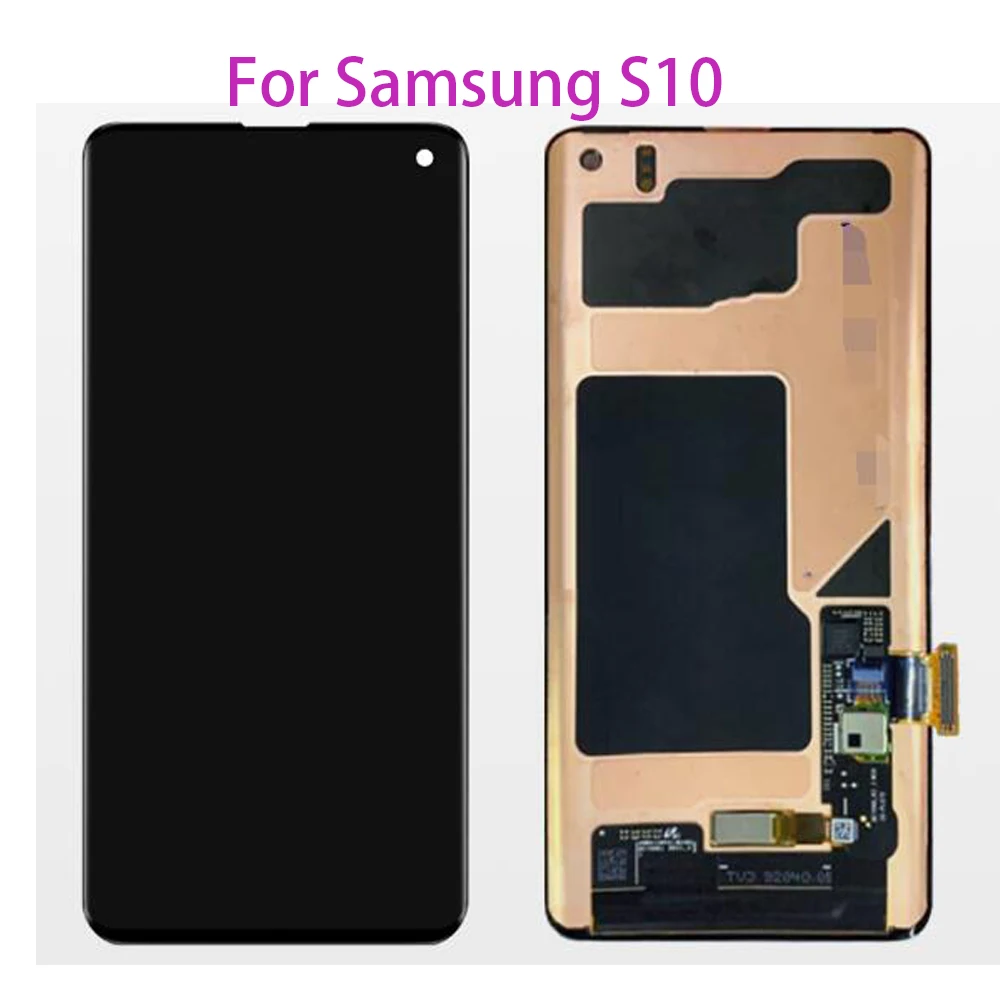Оригинальный ЖК дисплей Dead pixel для Samsung S10 с цифровым преобразователем сенсорного