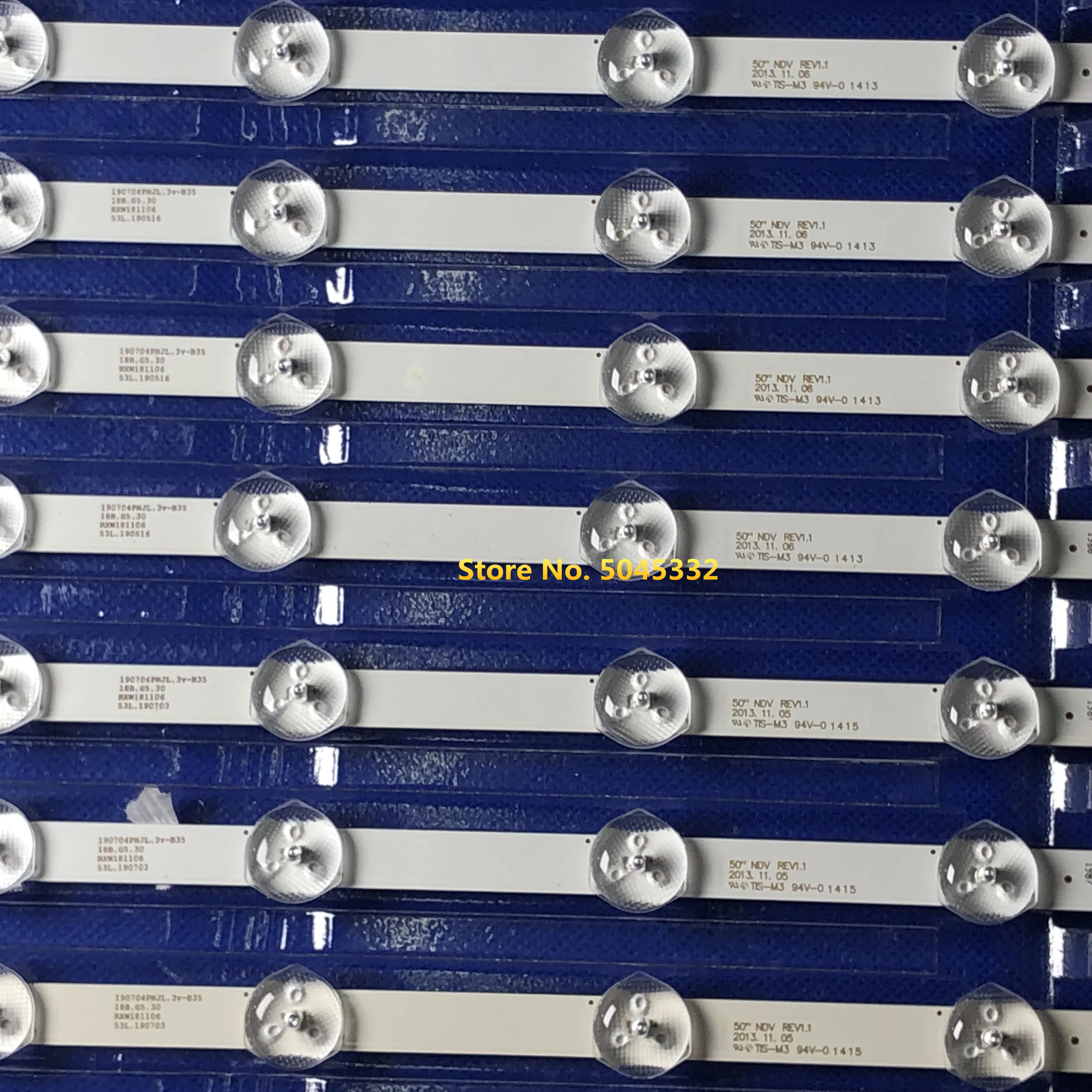 7 шт. светодиодный подсветка полосы 9 лампа для Pana sonic 50 ''NDV REV1.1 tv A B HITACHI 50HYT62U TX-50A300B VES500UNDA VES500UNDC-2D-N01