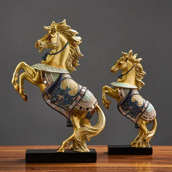 

RESIN ANIMAL ABSTRACT SCULPTURE HOME DECORATION ACCESSORIES HORSE STAUE STATUES FOR DECORATION AFRICAN DECOR HOME