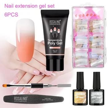 

UV Gel Build Gel Polygel Nail Kits Building Nail Art Tool Kit Finger Extension Brush Set Soft Clear Gels Nail Manicure Tool L428
