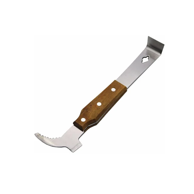 Méhészet Többfunkciós Kaptárkaparó Szerszám Fa Fogantyúval Méh Vétel Mézes Vágott Mézkés Szükséges Kaptár Felszerelés - Image 2