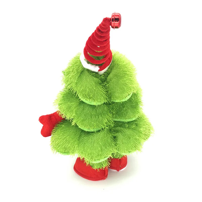 Рождественская елка музыкальная игрушка пение и танцы Рождественская елка подвижная Рождественская шляпа электрическая игрушка Детские игрушки Рождественский подарок для детей