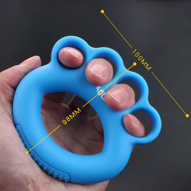 Разные цвета Grip Rubber Ring ладони удар палец реабилитации хват тренировочный кольцо штыри