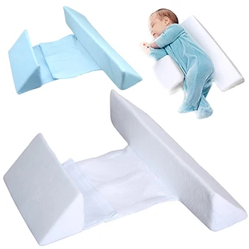 

Newborn Baby Shaping Styling Pillow Anti-rollover Side Sleeping Pillow Triangle Infant Baby Positioning Pillow For 0-6 Months