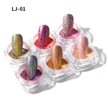 Рекомендуем 6 цветов Блеск для ногтей долговечный Блестящий лак для ногтей порошок для дизайна ногтей Мерцающий Порошок