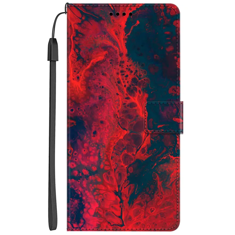 Elegant PU Leather Book Wallet Phone Case with Magnetic Closure and Card Holder Feature