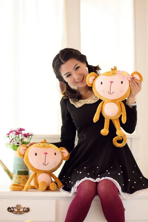 Плюшевые игрушки Love qing lv hou застенчивая обезьяна BAPE дети Фрукты банан обезьяна застенчивая обезьяна