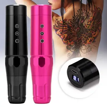 

Professional Strong Motor Tattoo Machine LED Display Adjustable Tattoo Pen Equipment Microblading Permanent Make Up Tattoo Tool