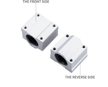 Sc16uu sc20uu 2 pces rolamentos de esferas de movimento linear peças cnc slide bloco bucha para 16/20mm eixo linear trilho guia peças cnc
