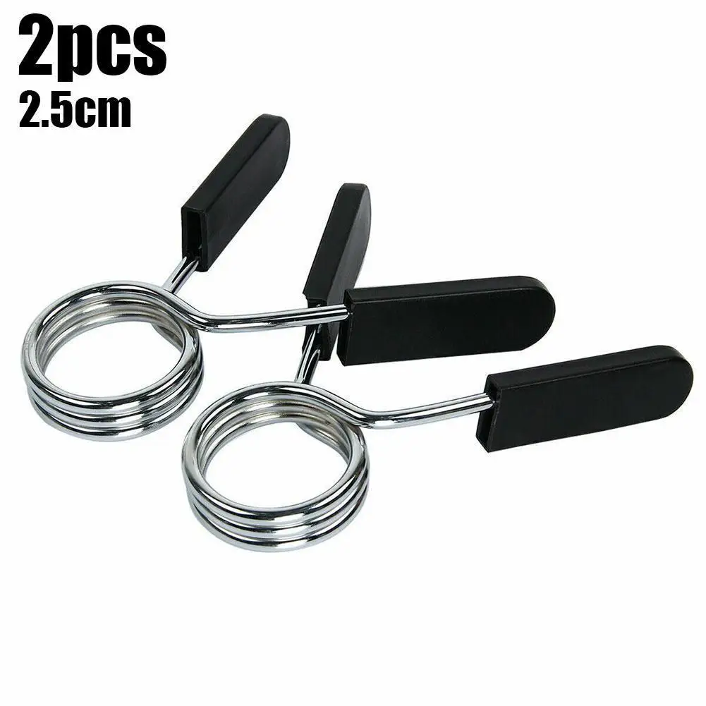 1 Pair Barbell Weight Lifting Bar Dumbbell Lock Clamp Spring Collar Clips Dedicated Spring Clip