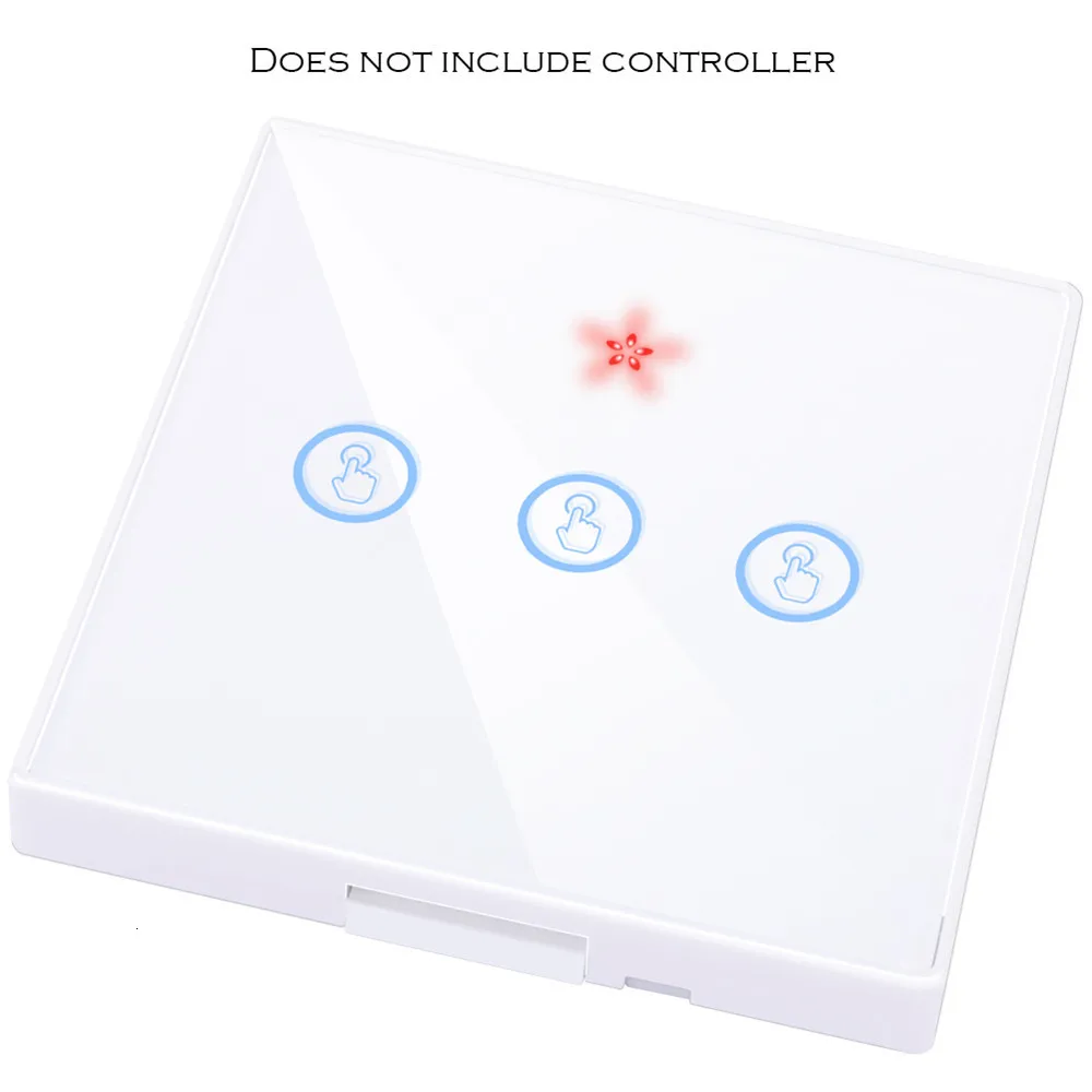 3 gang Switch WHITE Чувствительный к касанию светильник-прерыватель без провода Радиочастотный пульт дистанционного управления 1 3 банда 433 МГц настенная панель дома 110 В 220 В проводится лампа - Цвет: 3 gang Switch WHITE