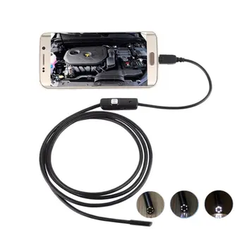 

1/1.5/2M 7/5.5mm Lens Endoscope HD 480P USB OTG Snake Endoscope Waterproof Inspection Pipe Camera Borescope For Android Phone PC